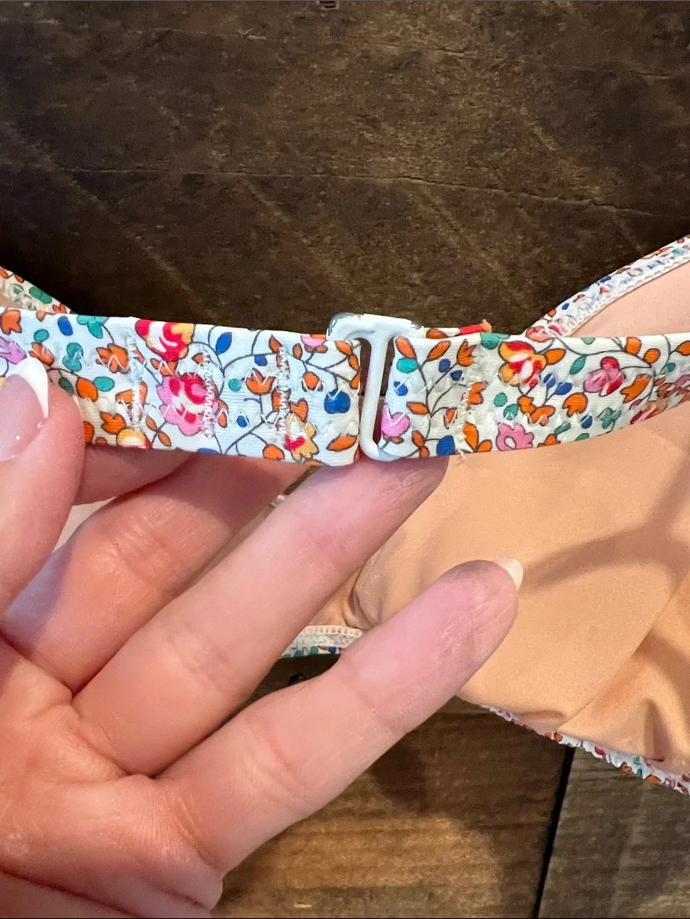 J. Crew Women's Tie-Shoulder French Bikini Top in Liberty Eloise Floral Size S